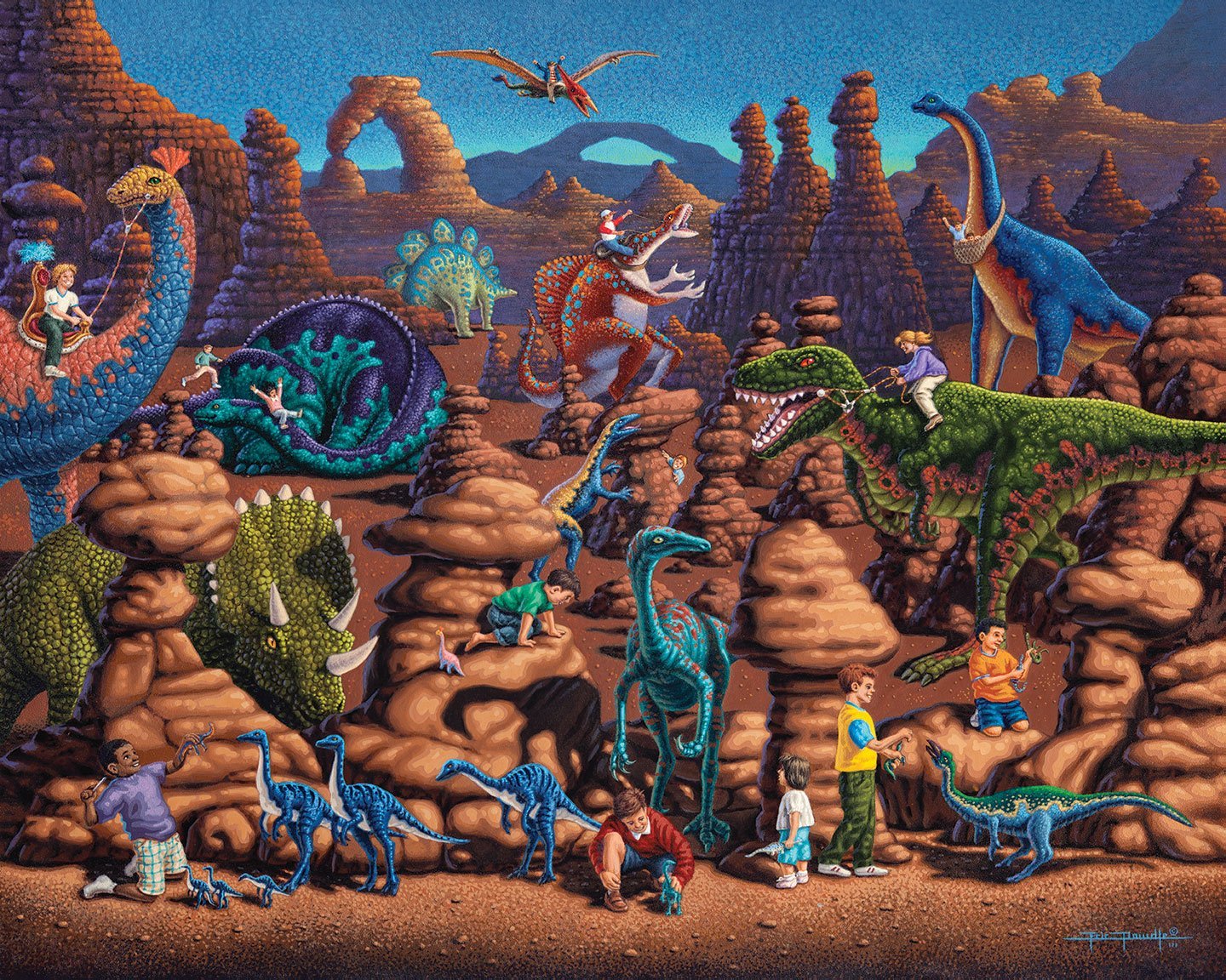 Dinosaur Games - Mini Puzzle - 250 Piece