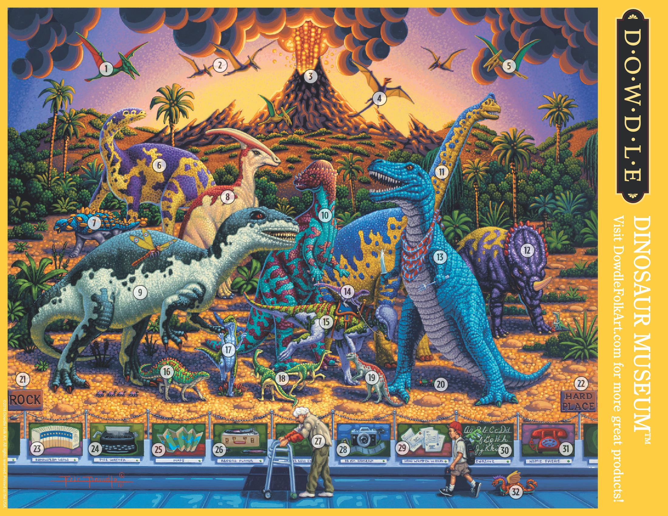 Dinosaur Museum Canvas Gallery Wrap