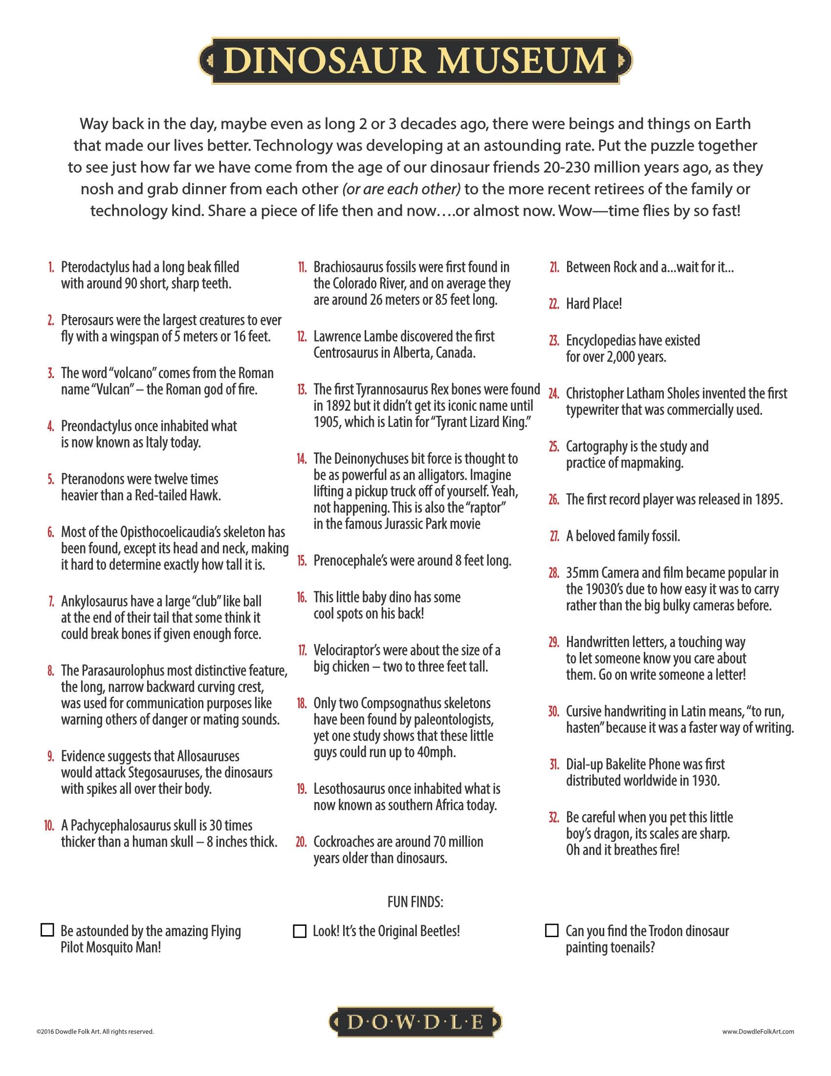 Dinosaur Museum Canvas Gallery Wrap