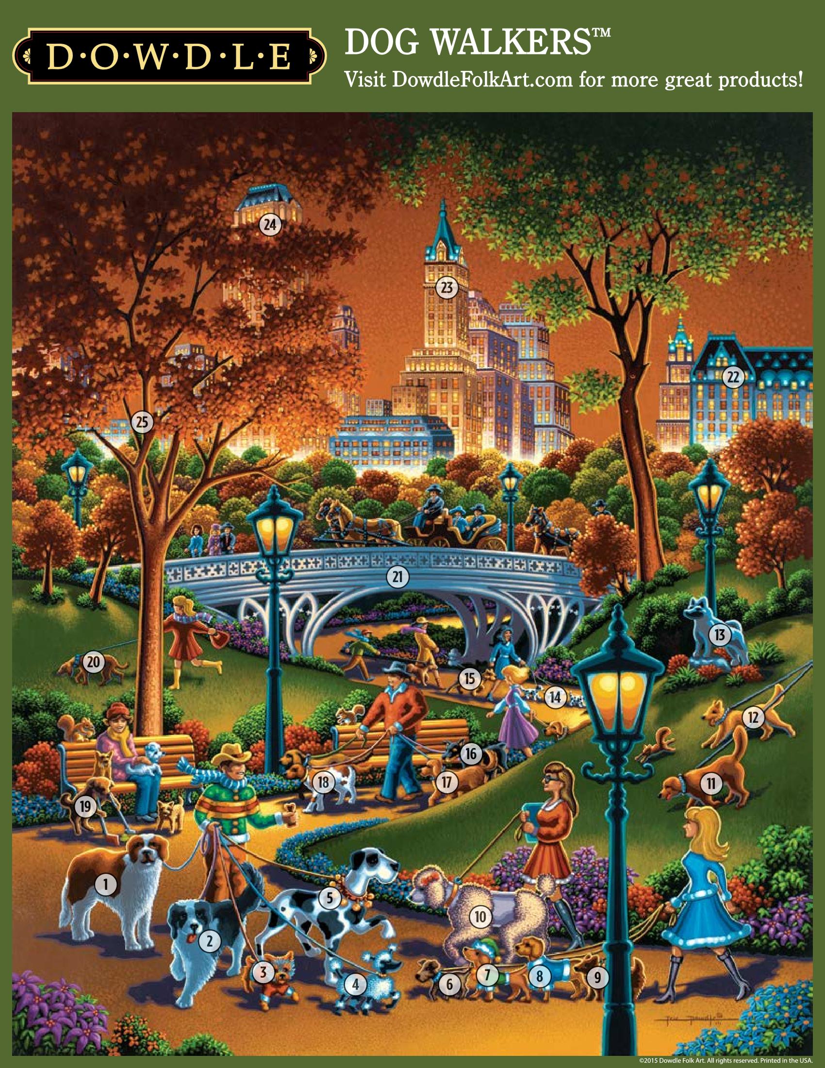 Dog Walkers Canvas Gallery Wrap