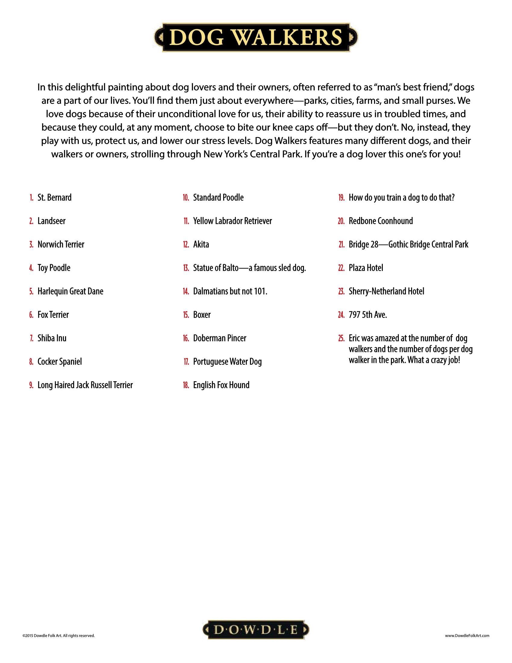 Dog Walkers Canvas Gallery Wrap