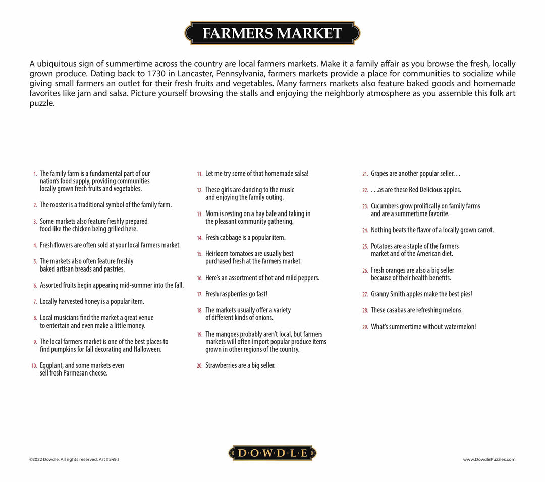 Farmers Market - 500 Piece