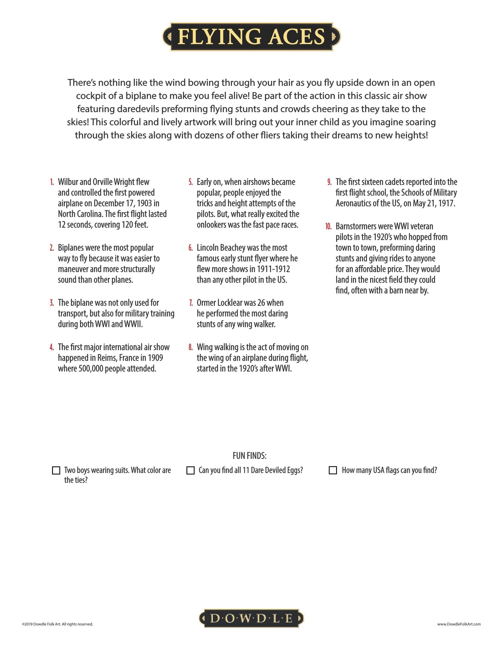 Flying Aces Canvas Gallery Wrap