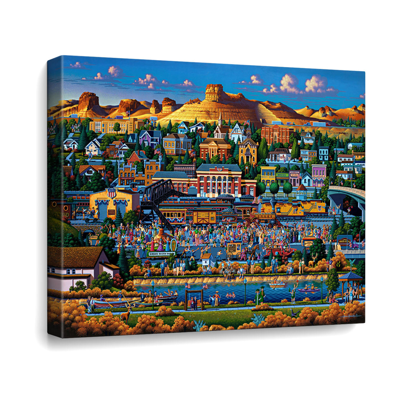 Green River - Canvas Gallery Wrap