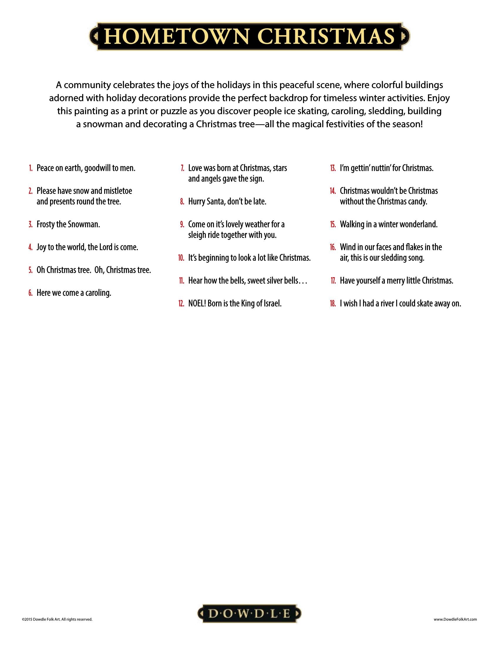 Hometown Christmas Canvas Gallery Wrap