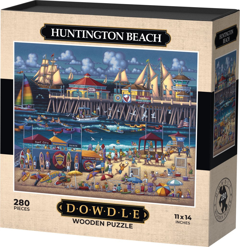Huntington Beach - Wooden Puzzle | Dowdle Folk Art
