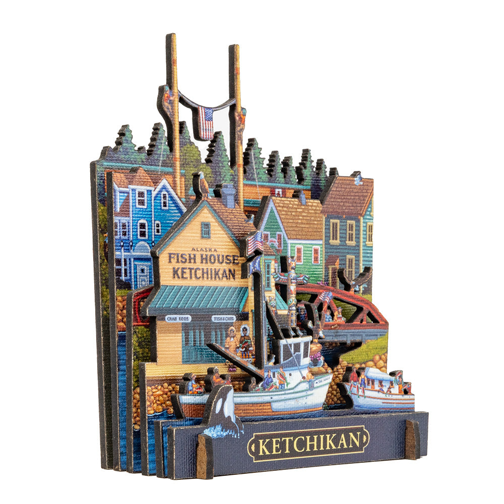 Ketchikan CityScape™ Dowdle Folk Art