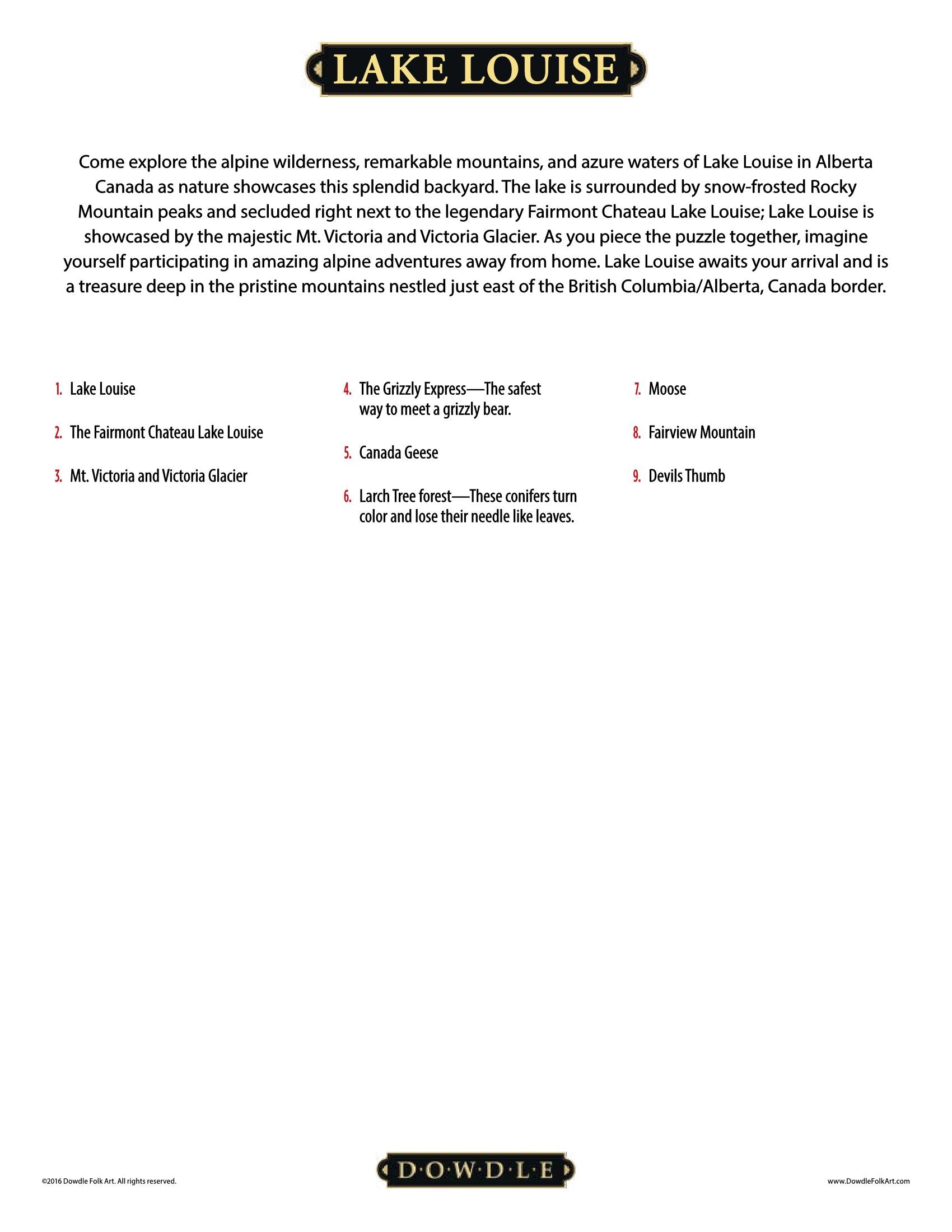 Lake Louise Canvas Gallery Wrap