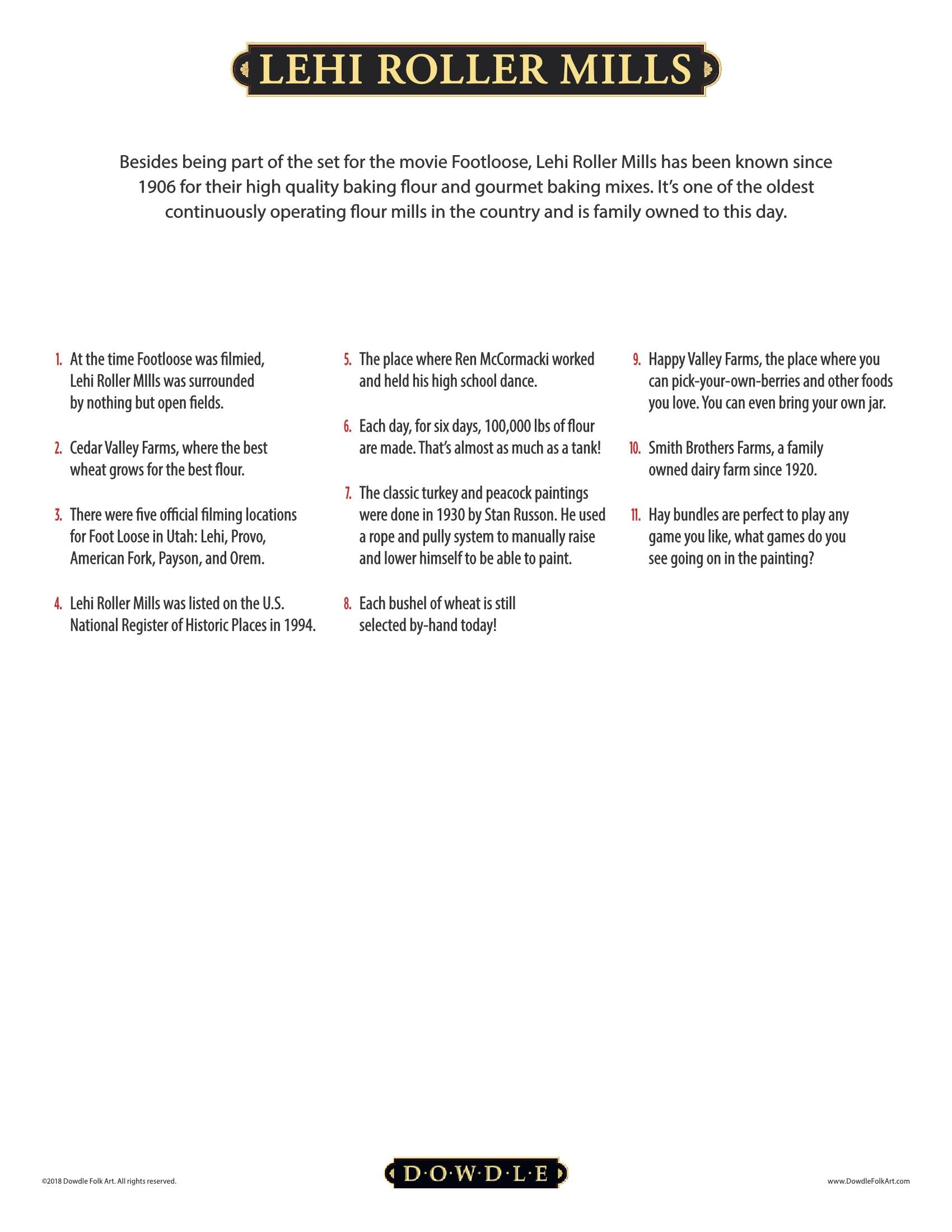 Lehi Roller Mills Canvas Gallery Wrap