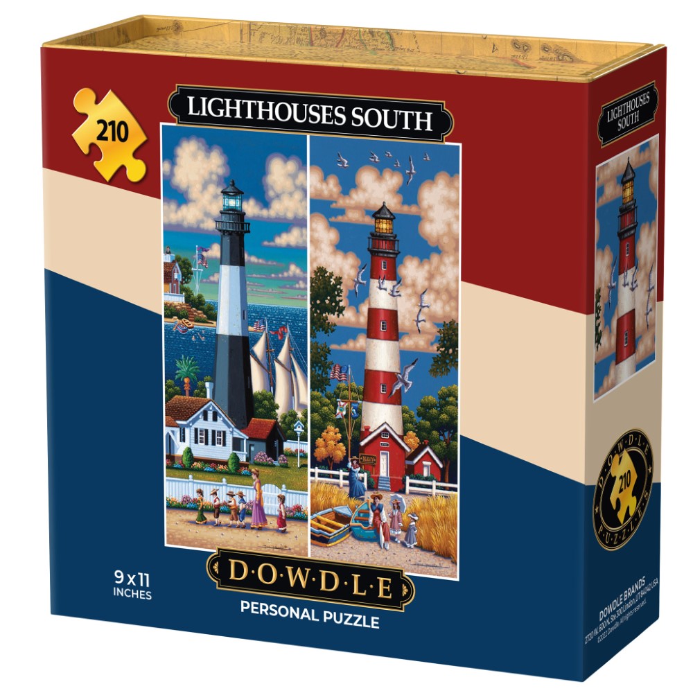 Lighthouses South | 210 Piece Personal Puzzle