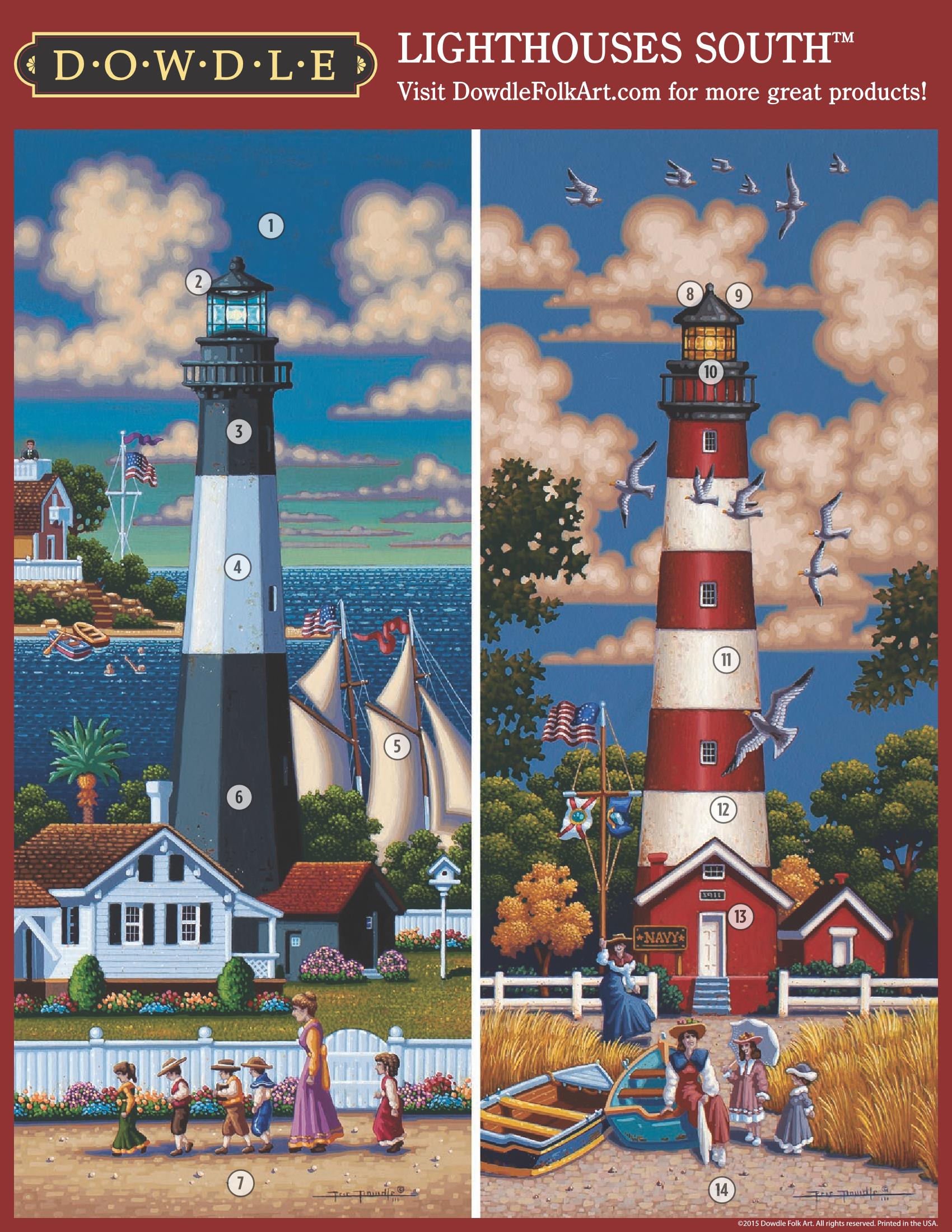 Lighthouses South | 500 Piece