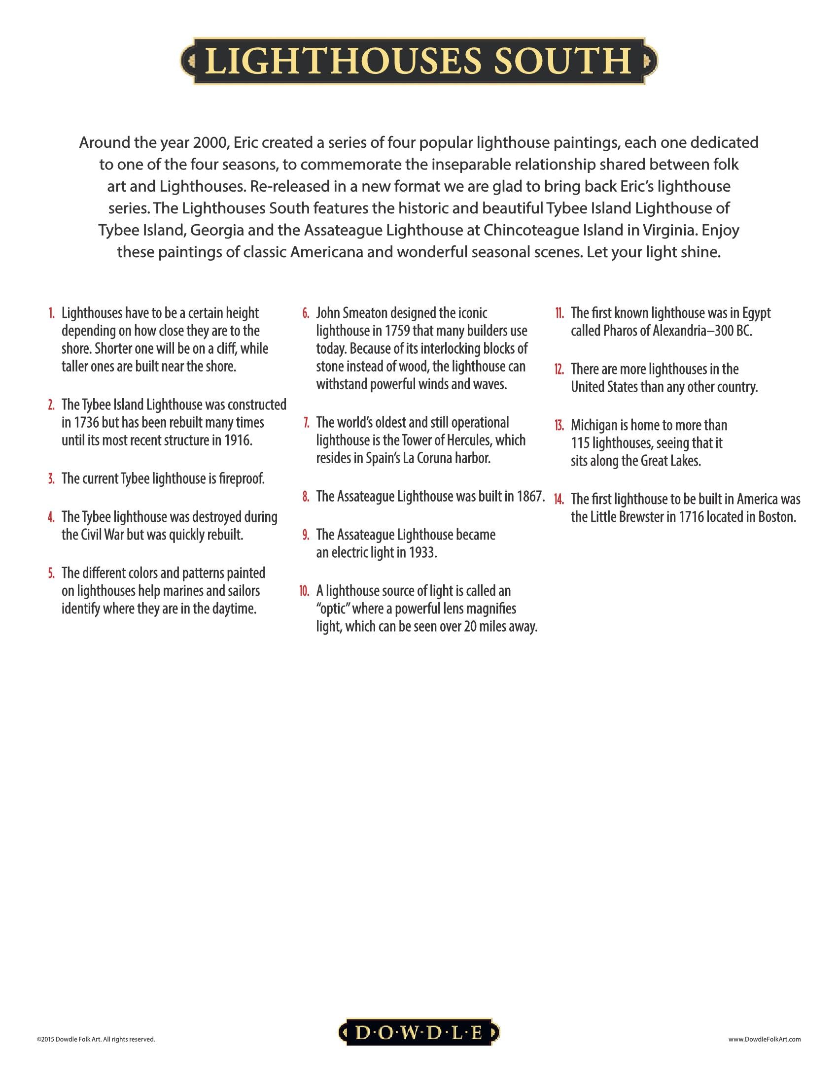 Lighthouses South | 500 Piece