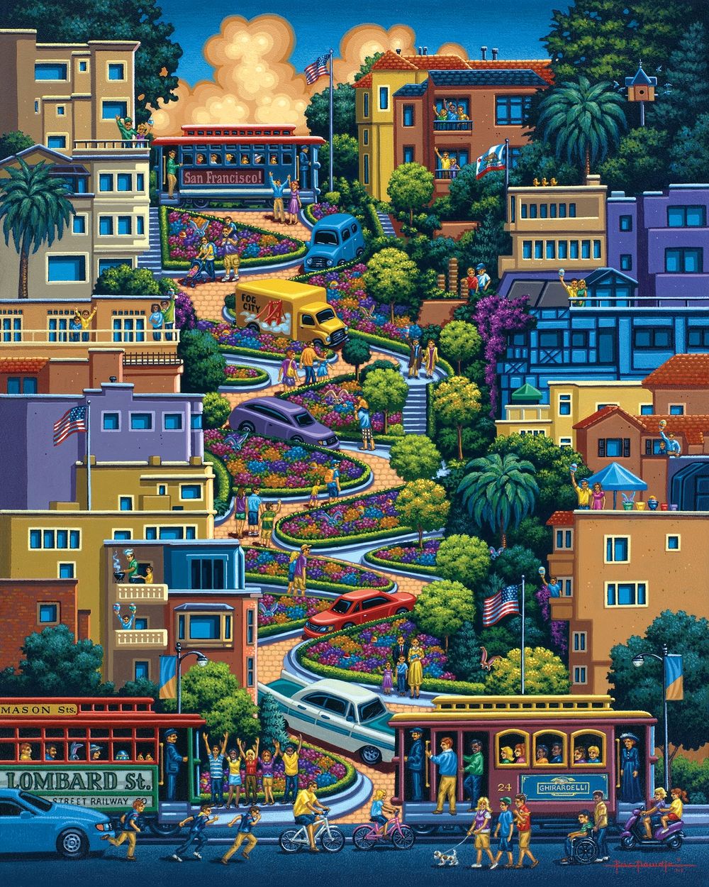 Lombard Street - Wooden Puzzle