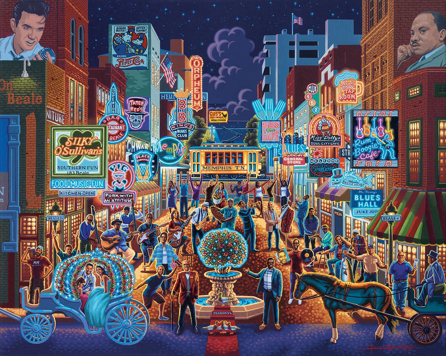 Dowdle Jigsaw Puzzle – Atlanta 500 Piece, 16x20 Inches, Collectors Box