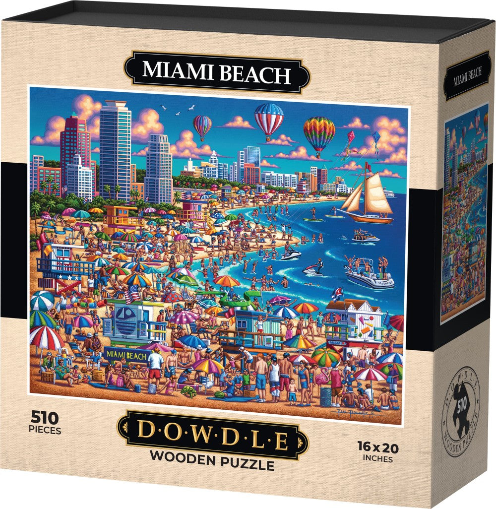 Miami Beach - Wooden Puzzle