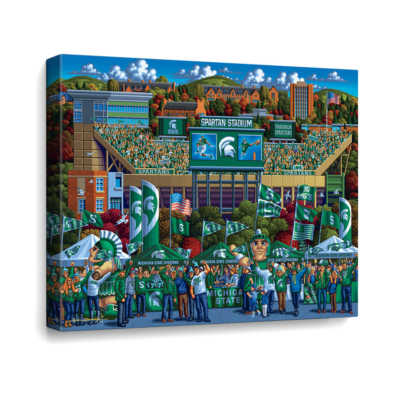 MSU Brick S 11x14 shops Gallery Canvas Wrap