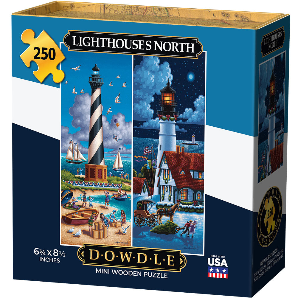 Lighthouses North - Mini Puzzle - 250 Piece