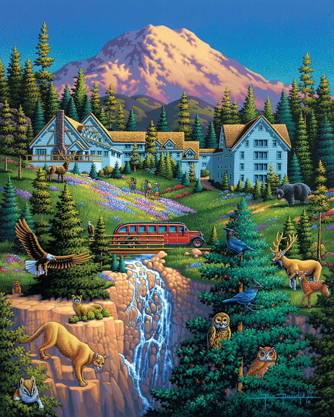 Mount Rainier Fine Art Dowdle Folk Art