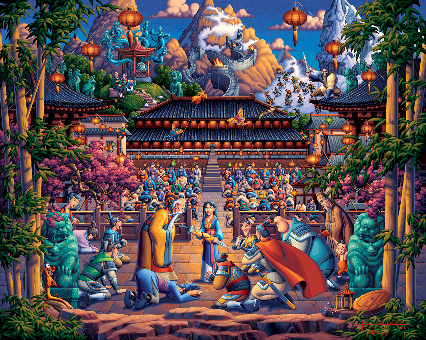 Mulan The Face in the Mirror – 11" x 14" Gallery Wrap Canvas