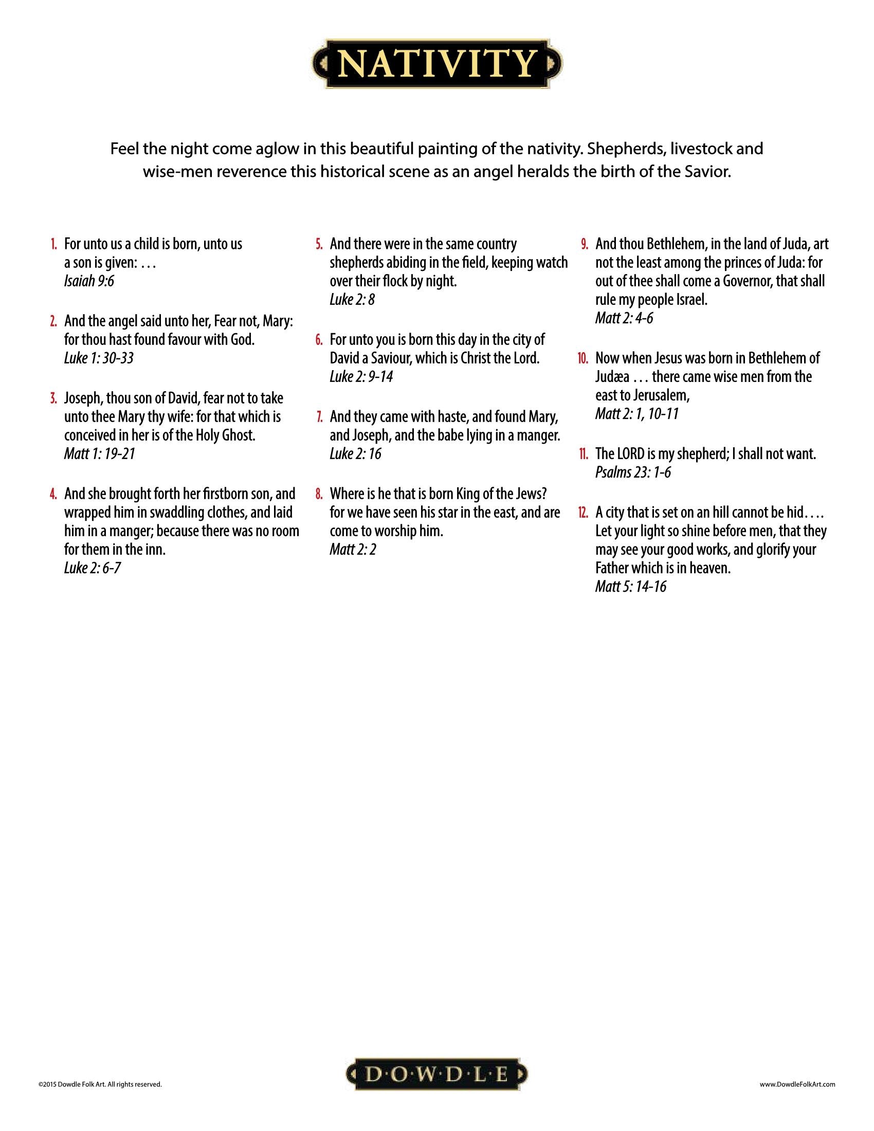 Nativity Canvas Gallery Wrap