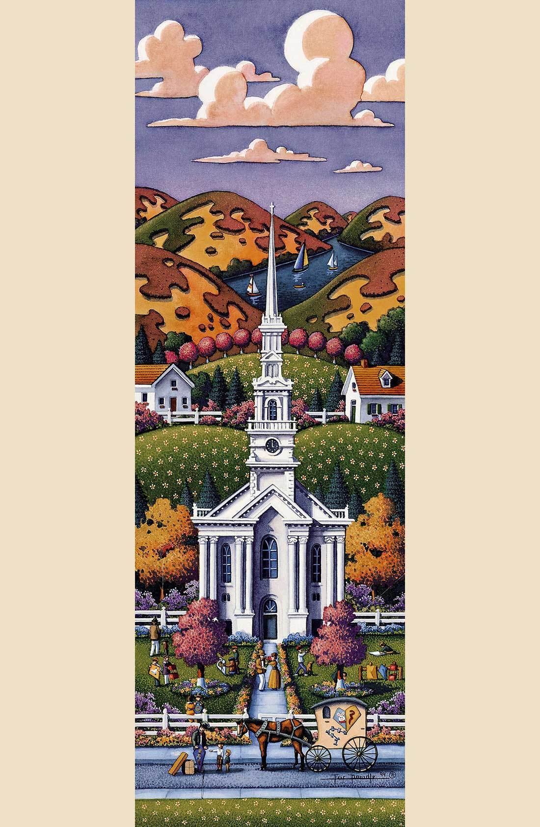 New England Church Spring Fine Art