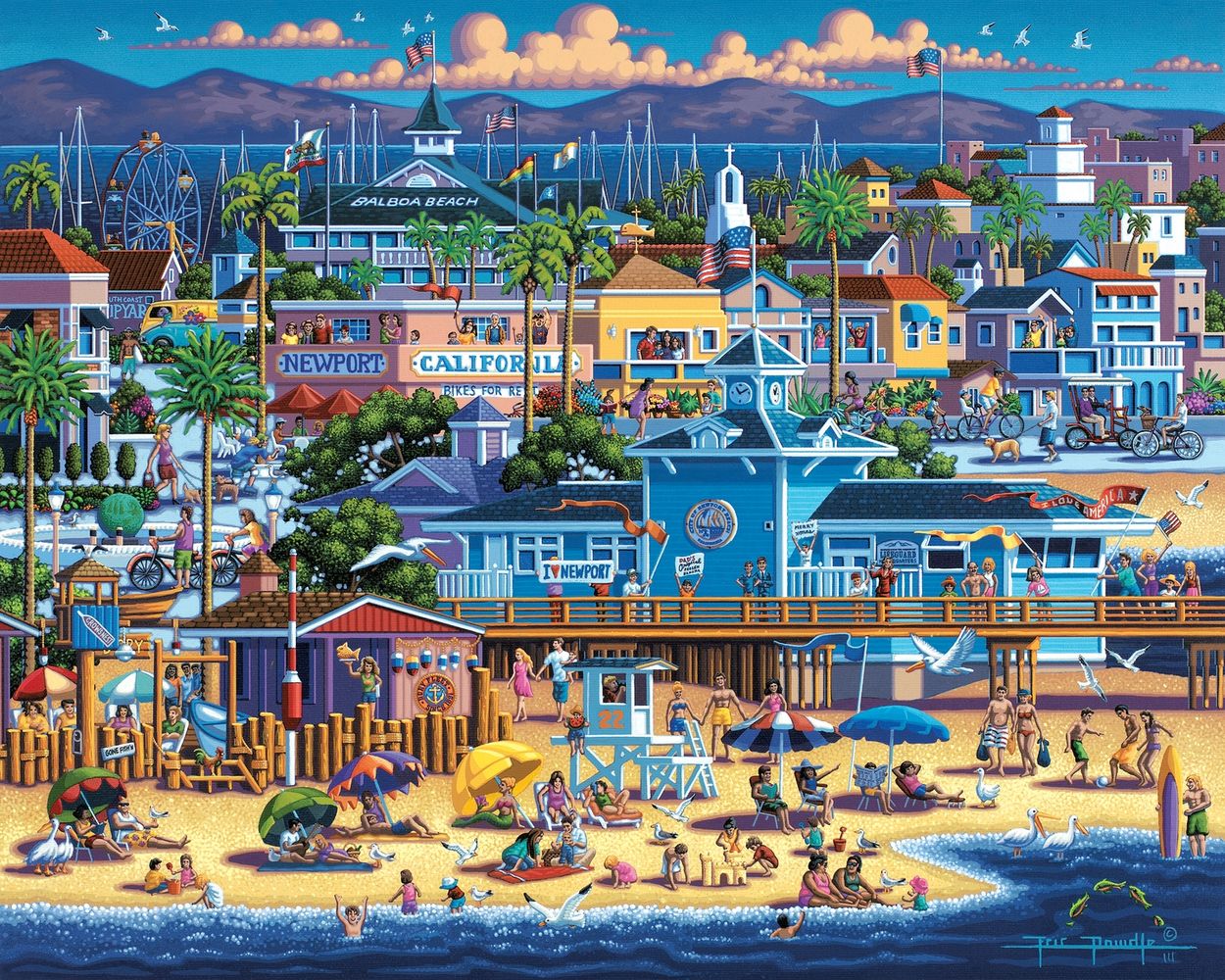 Newport Beach - Wooden Puzzle