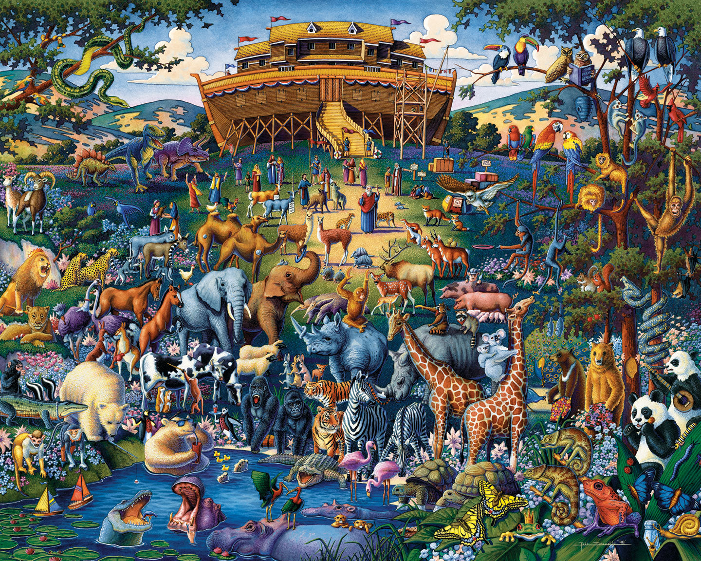 Noah s Ark Fine Art Dowdle Folk Art