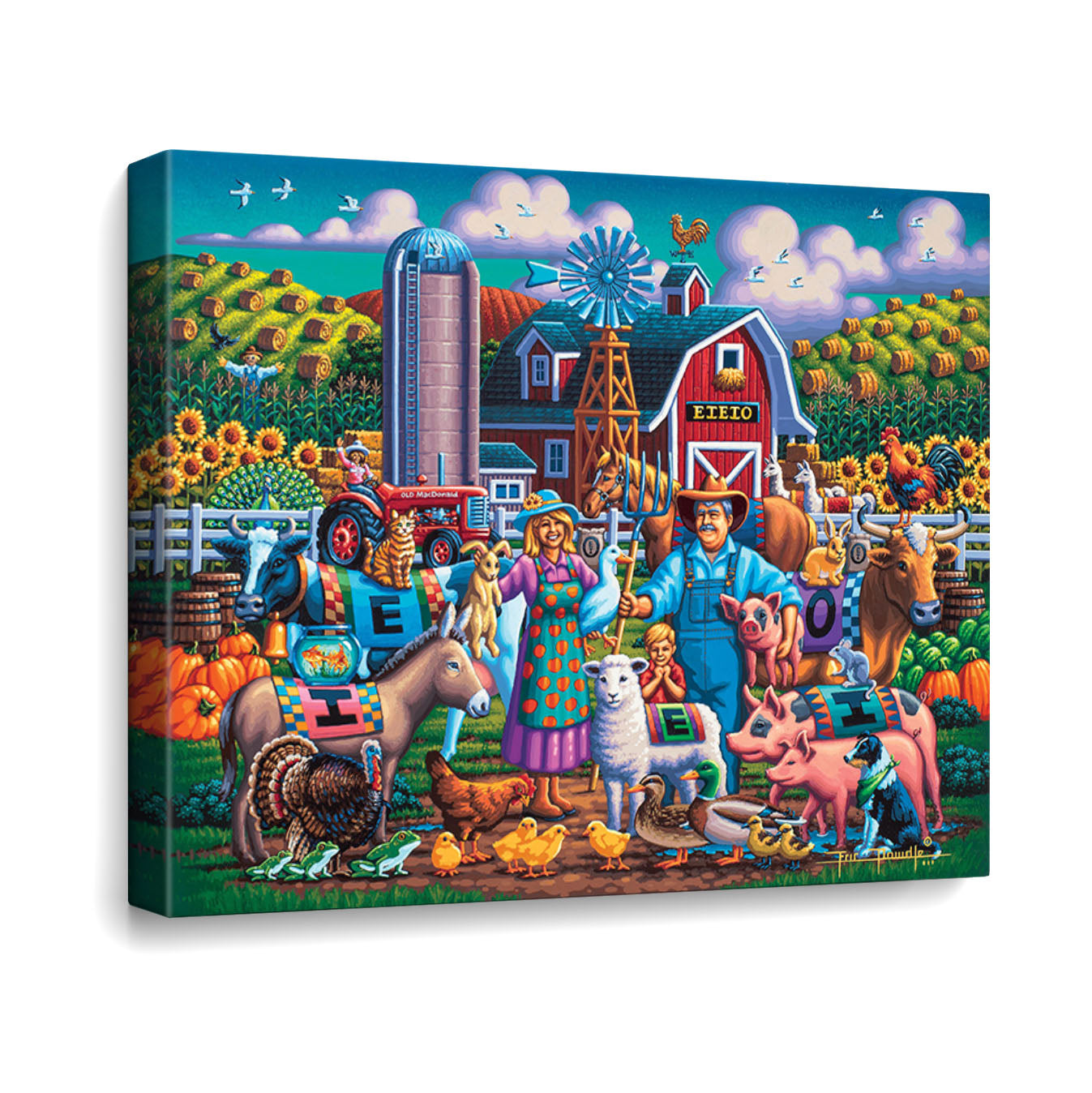 Old MacDonald Canvas Gallery Wrap