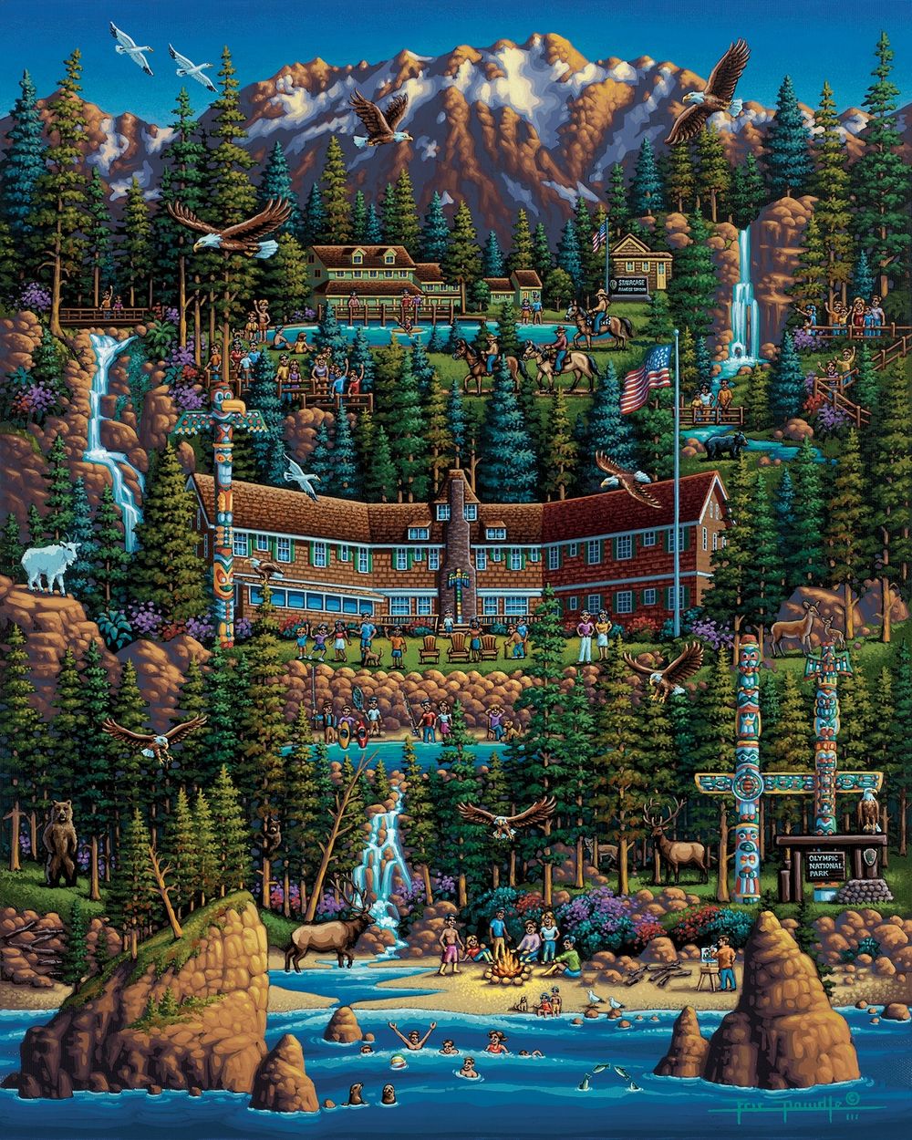Olympic National Park - Wooden Puzzle