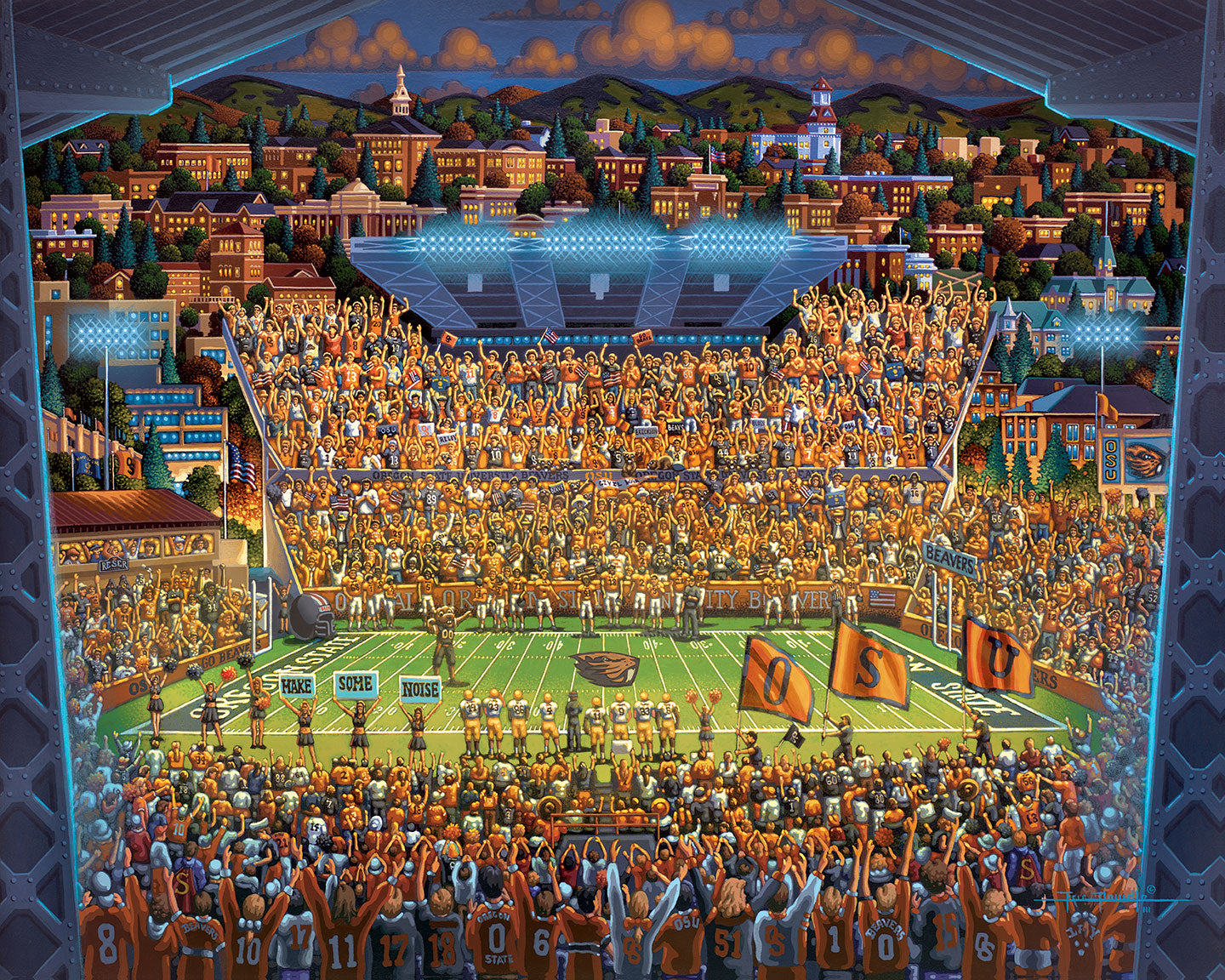 Oregon State Beavers Fine Art