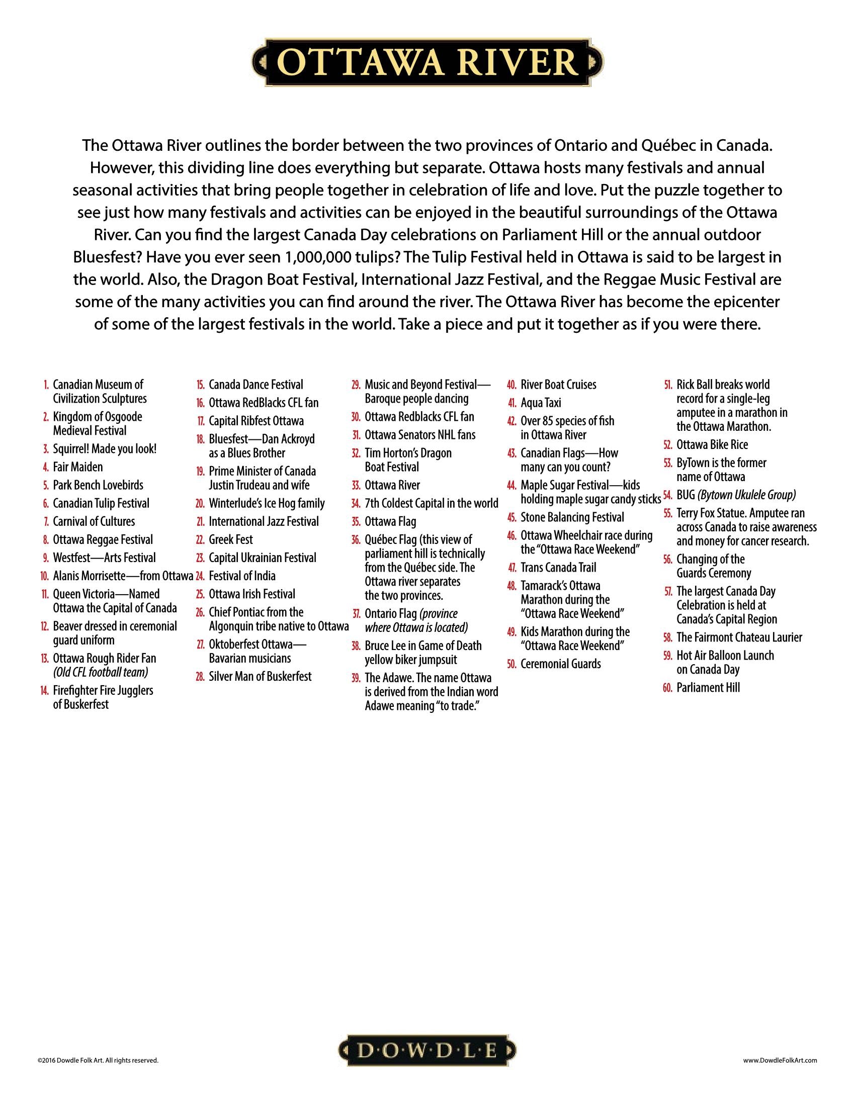 Ottawa River Canvas Gallery Wrap