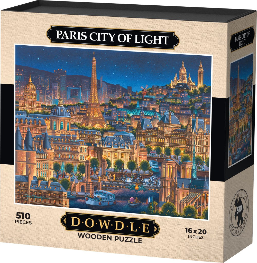 Paris City of Lights - Wooden Puzzle