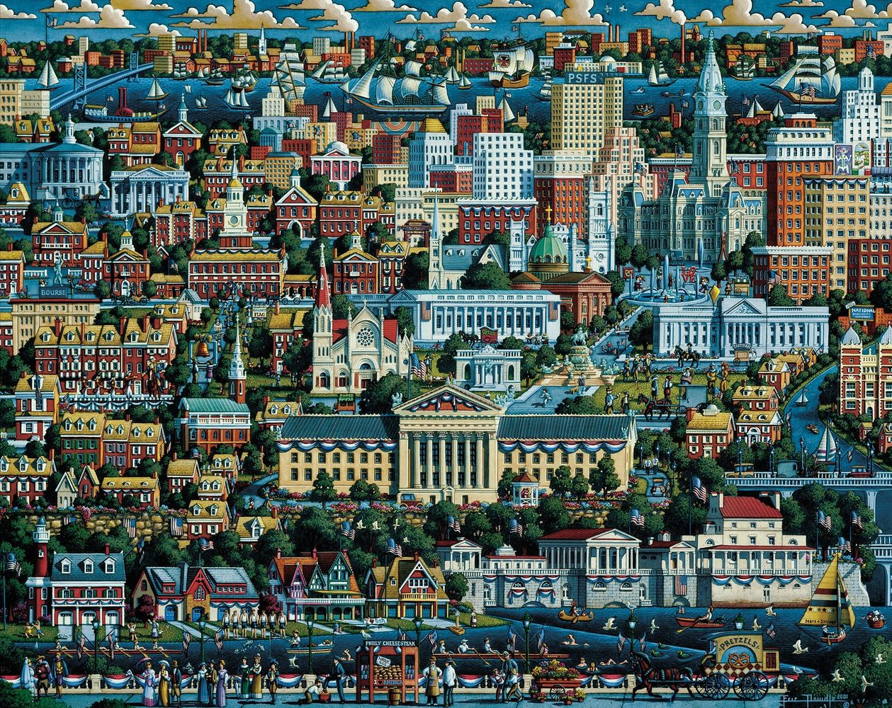 Philadelphia - Wooden Puzzle