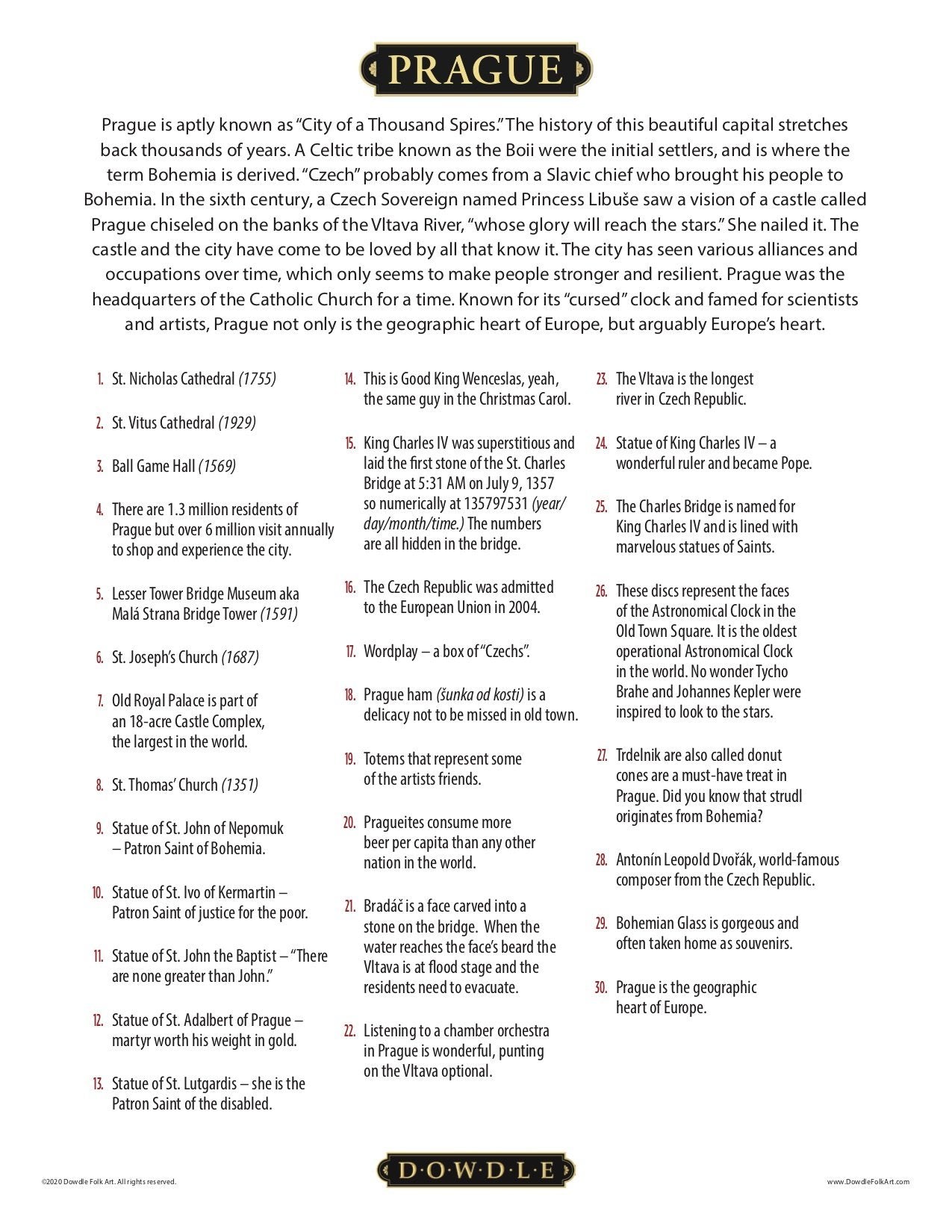 Prague Canvas Gallery Wrap