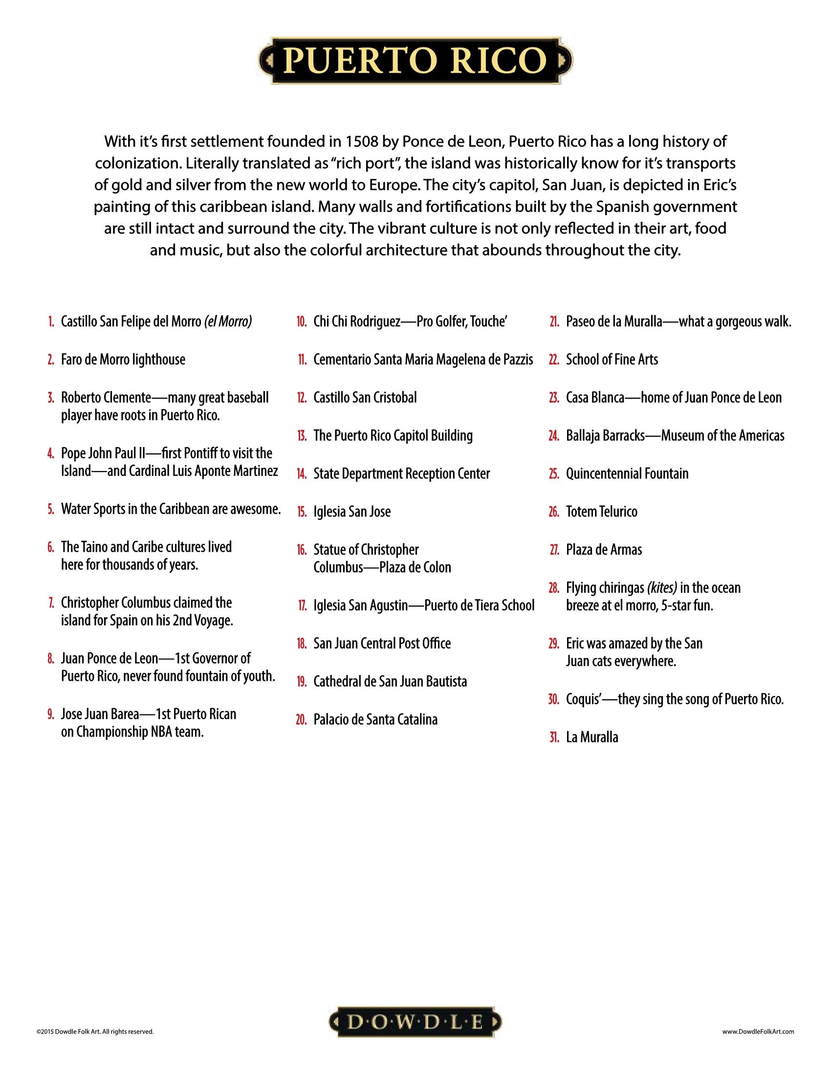 Puerto Rico Canvas Gallery Wrap