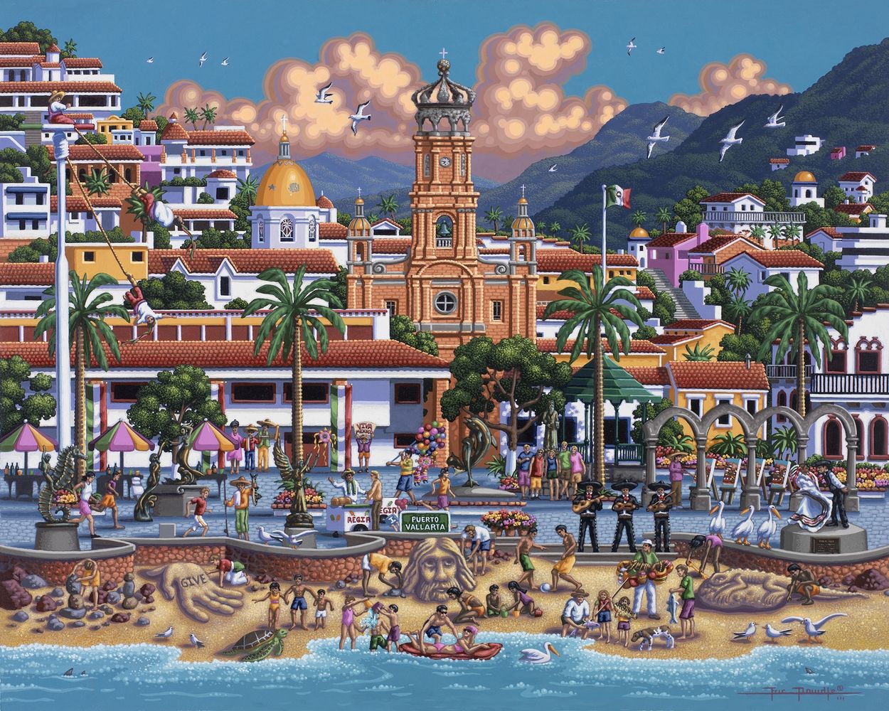 Puerto Vallarta - Wooden Puzzle