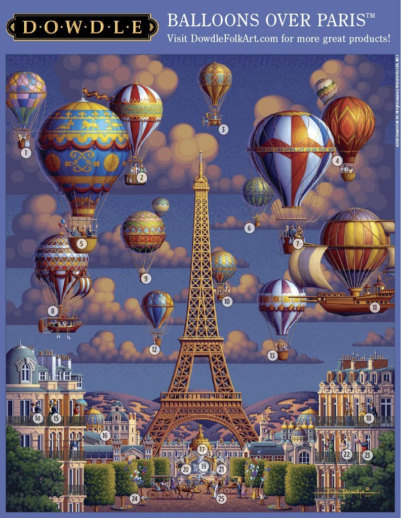 Balloons Over Paris - Mini Puzzle - 250 Piece