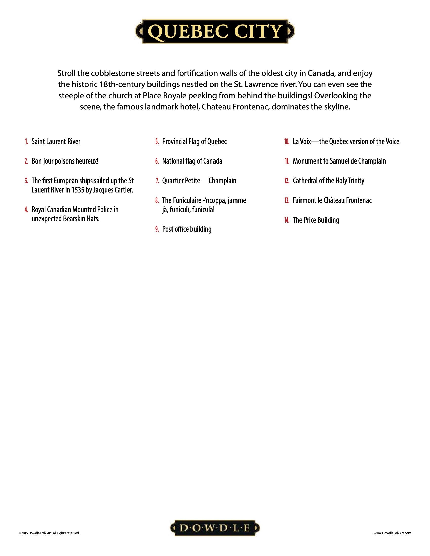 Quebec City Canvas Gallery Wrap