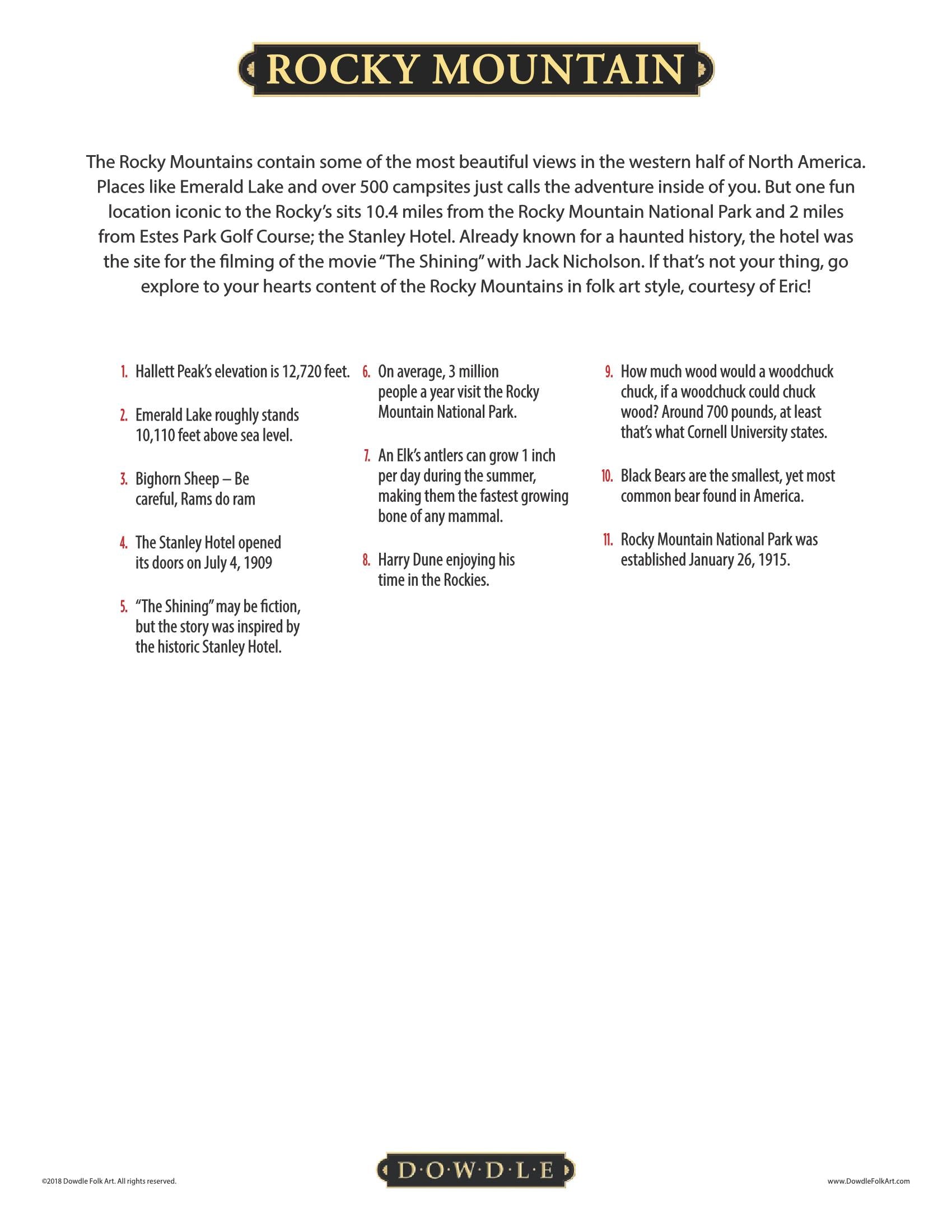 Rocky Mountain National Park Canvas Gallery Wrap