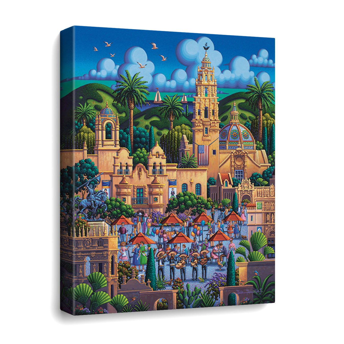 San Diego's Balboa Park Canvas Gallery Wrap Boardwalk Puzzles