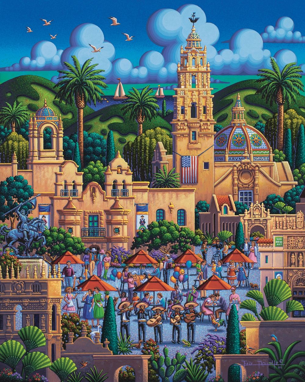 San Diego's Balboa Park - Wooden Puzzle