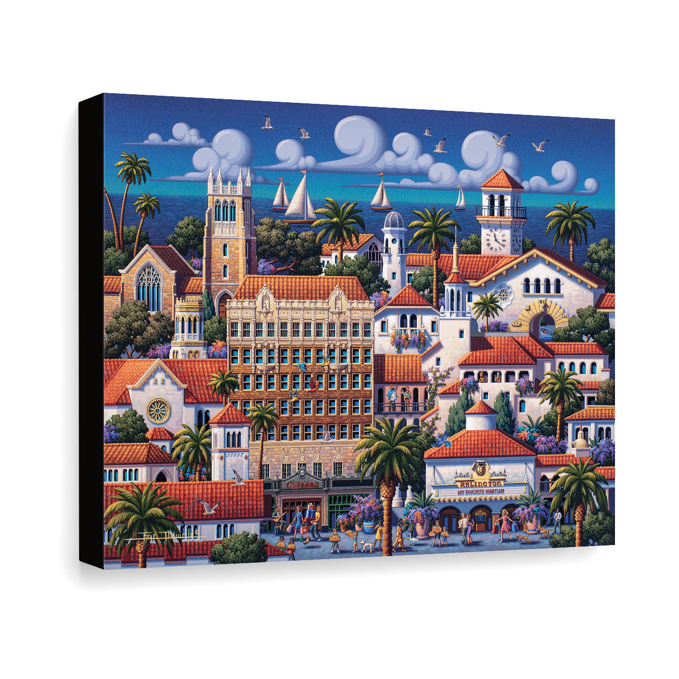 Santa Barbara Downtown - Canvas Gallery Wrap