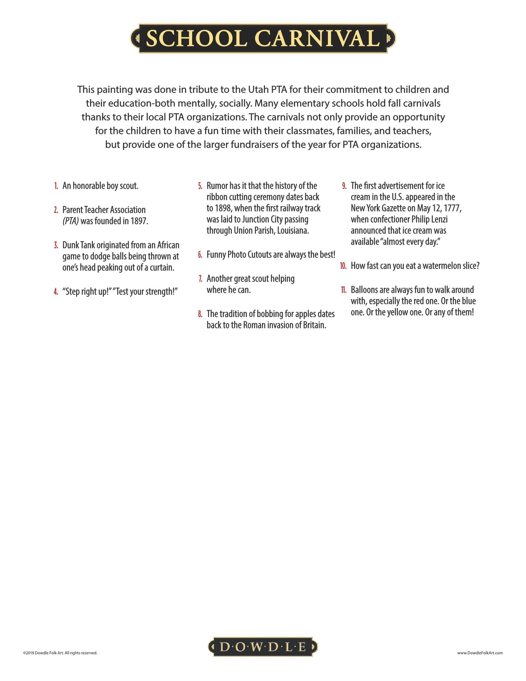 School Carnival Canvas Gallery Wrap