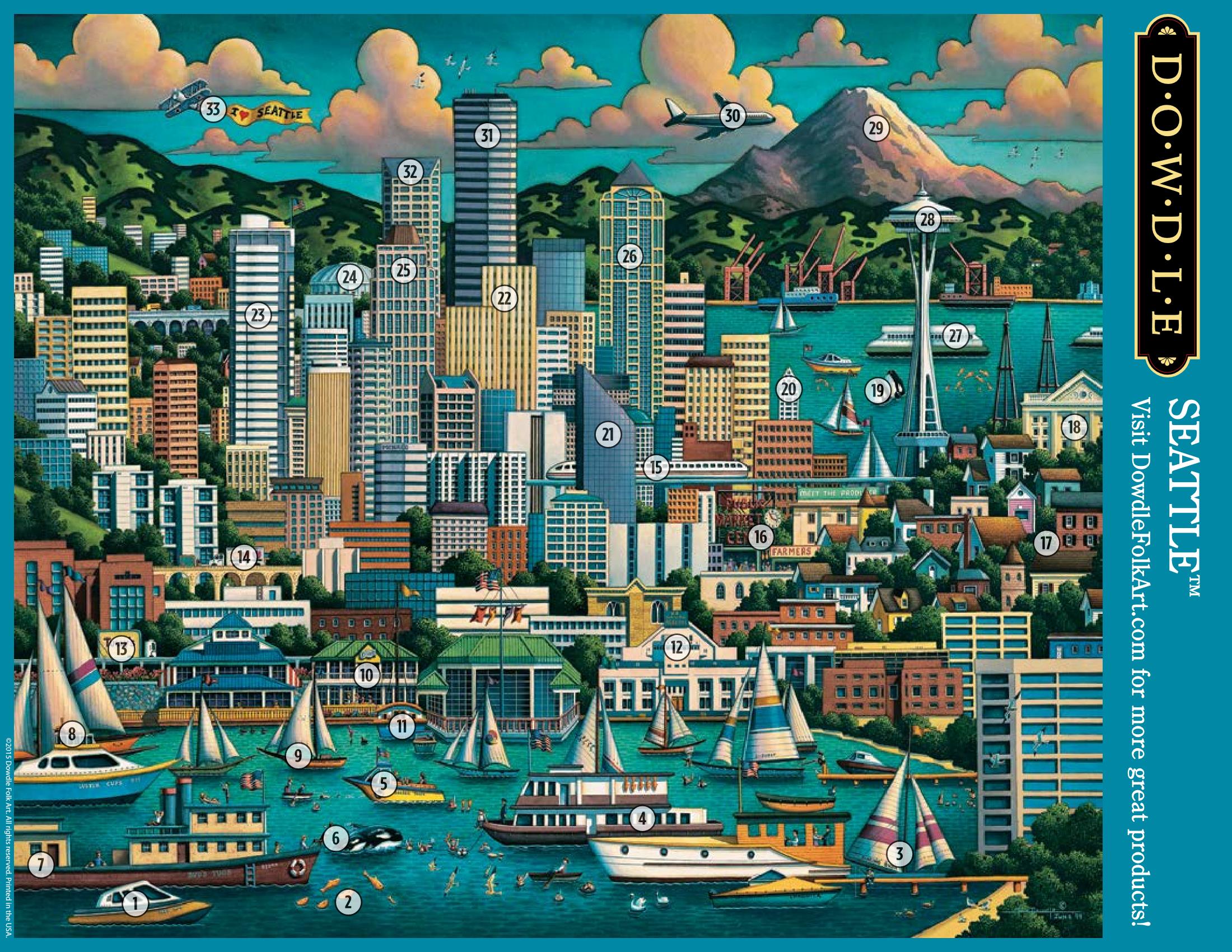 Seattle Canvas Gallery Wrap