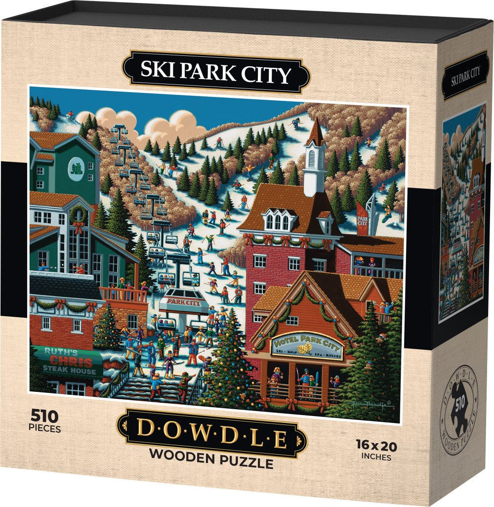 Ski Park City - Wooden Puzzle