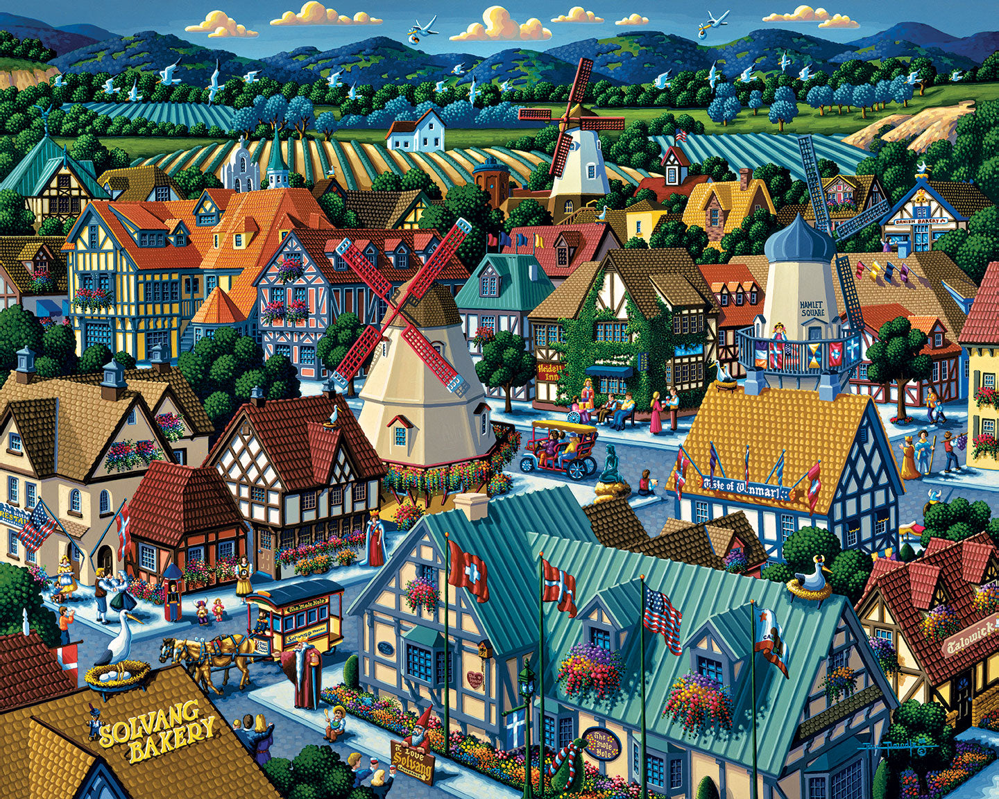 Solvang - Fine Art | Dowdle Folk Art Solvang - Fine Art | Dowdle Folk Art