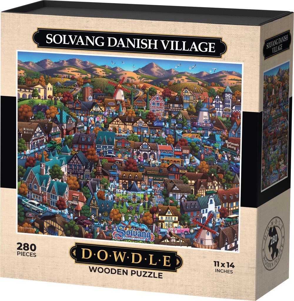 Solvang Danish Village Wooden Puzzle Dowdle Folk Art