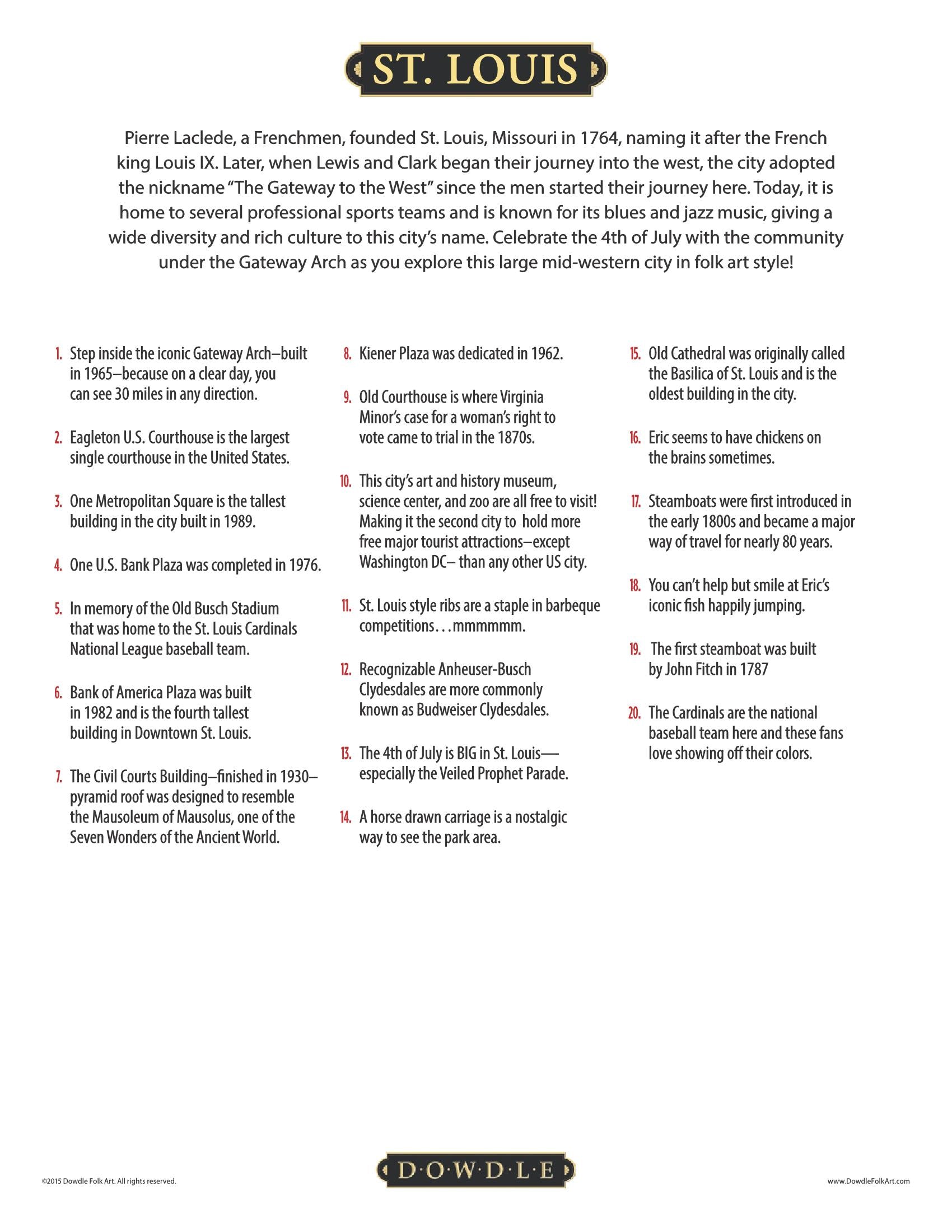 St. Louis Canvas Gallery Wrap