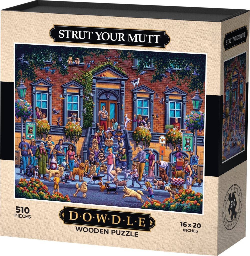 Strut Your Mutt - Wooden Puzzle