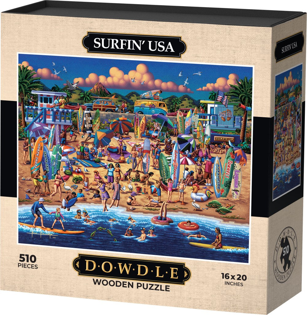 Surfin' USA - Wooden Puzzle